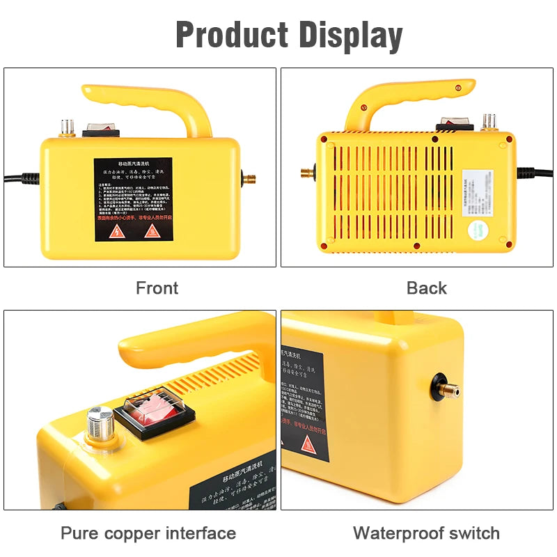 High-Pressure Portable Steam Cleaner for Home and Car