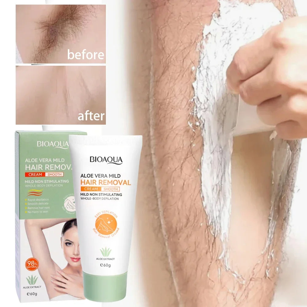 Painless Gentle Hair Removal Cream for Face and Body