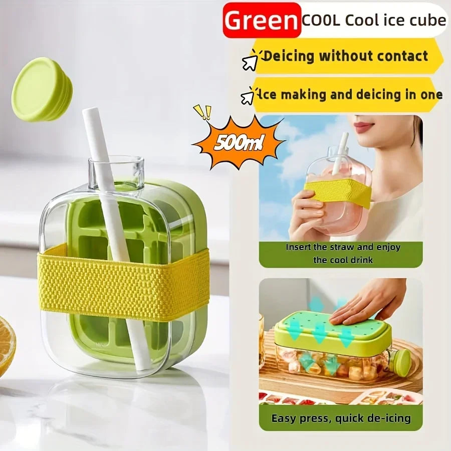 Portable Ice Cube Maker and Storage Bottle - 16