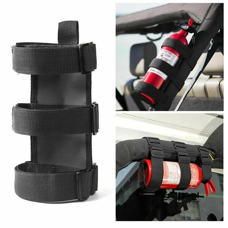 Adjustable Roll Bar Fire Extinguisher Mount for Off-Road Vehicles - 1