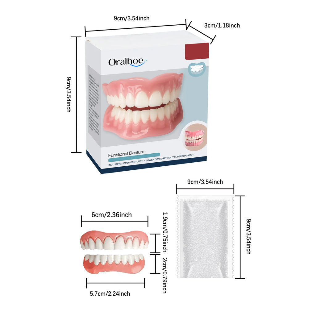Temporary Silicone Denture Kit for Smile Restoration
