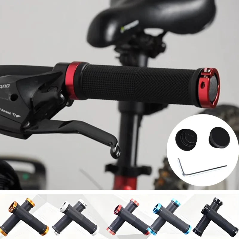 Non-Slip Locking Bicycle Handlebar Grips for MTB