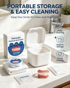 Instant Snap-On Silicone Cosmetic Dentures Set