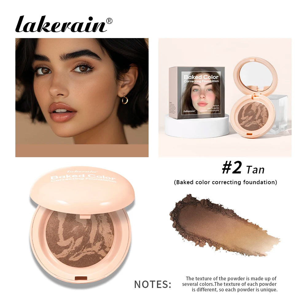 Baked Color Correcting Pressed Powder Foundation