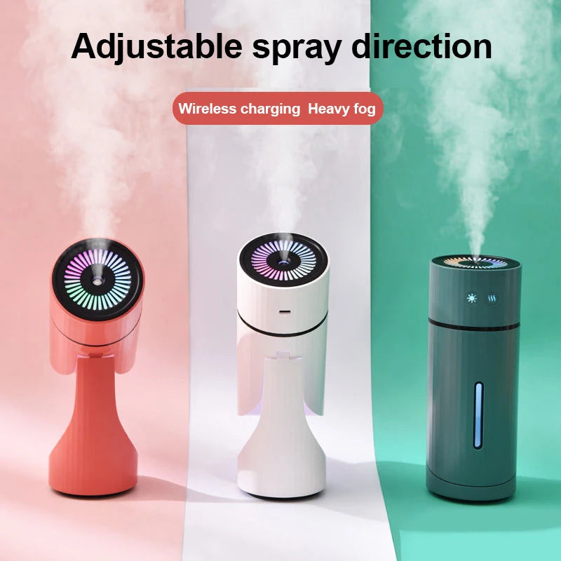 Portable Wireless Desktop Air Humidifier with Adjustable Mist - 1