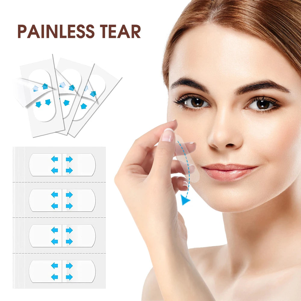 Invisible Face and Neck Lifting Tapes for Wrinkle Removal