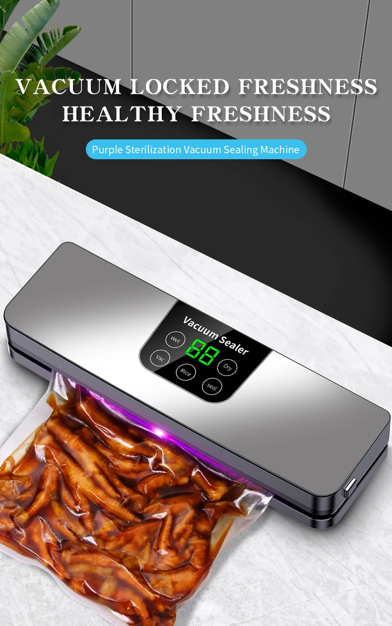 Automatic Food Vacuum Sealer Machine with Touch Display