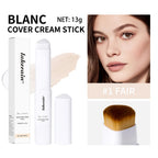 Color-Changing Foundation Stick with Built-in Blending Brush