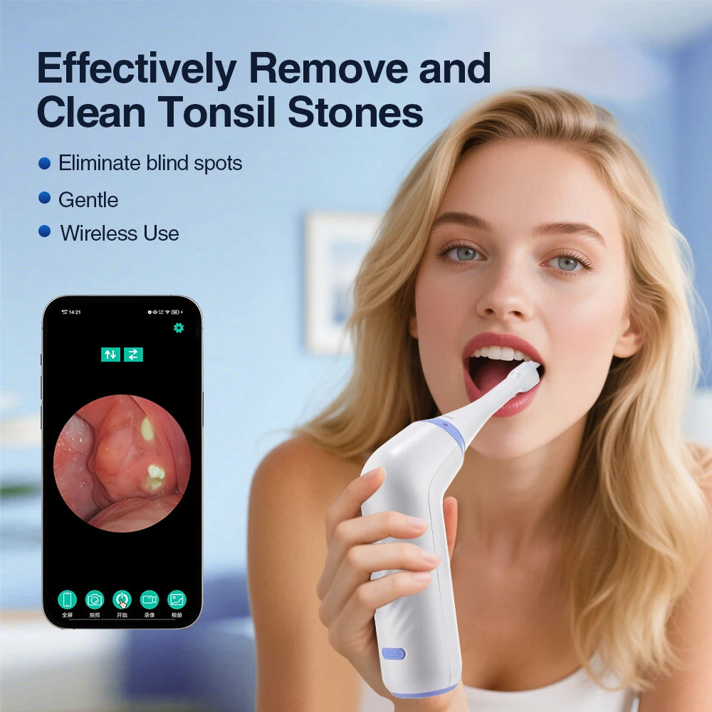 HD Visible Tonsil Stone Remover Vacuum Tool