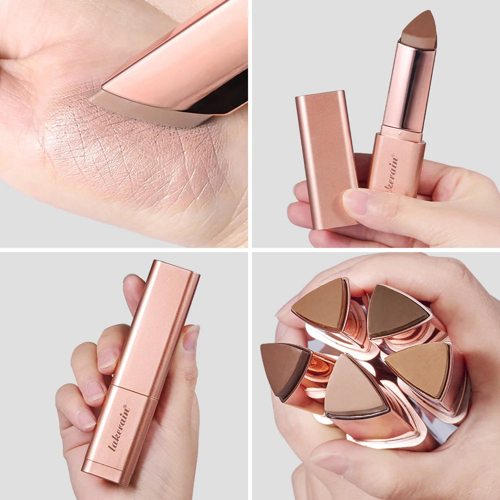 2-in-1 Cream Bronzer and Contour Stick for Sculpted Face Makeup