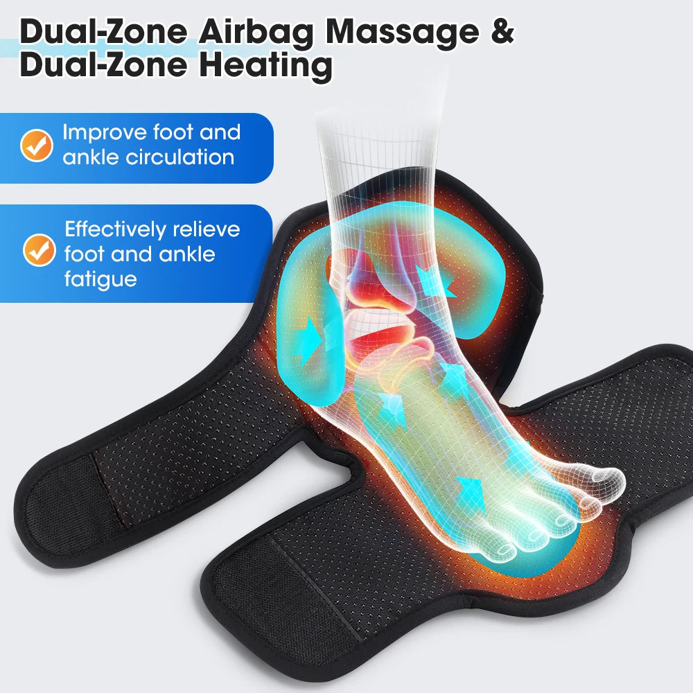 Cordless Air Compression Foot and Ankle Massager with Heat - 13
