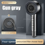 4-Mode High-Pressure Handheld Shower Head