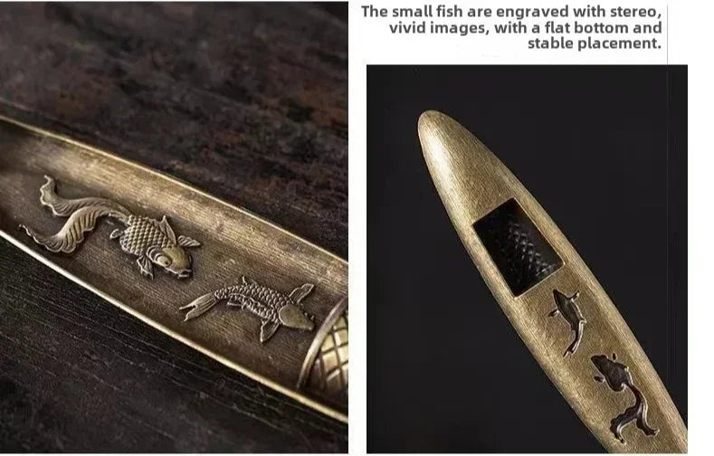 Ancient Style Boat Incense Stick Holder for Aromatherapy - 16
