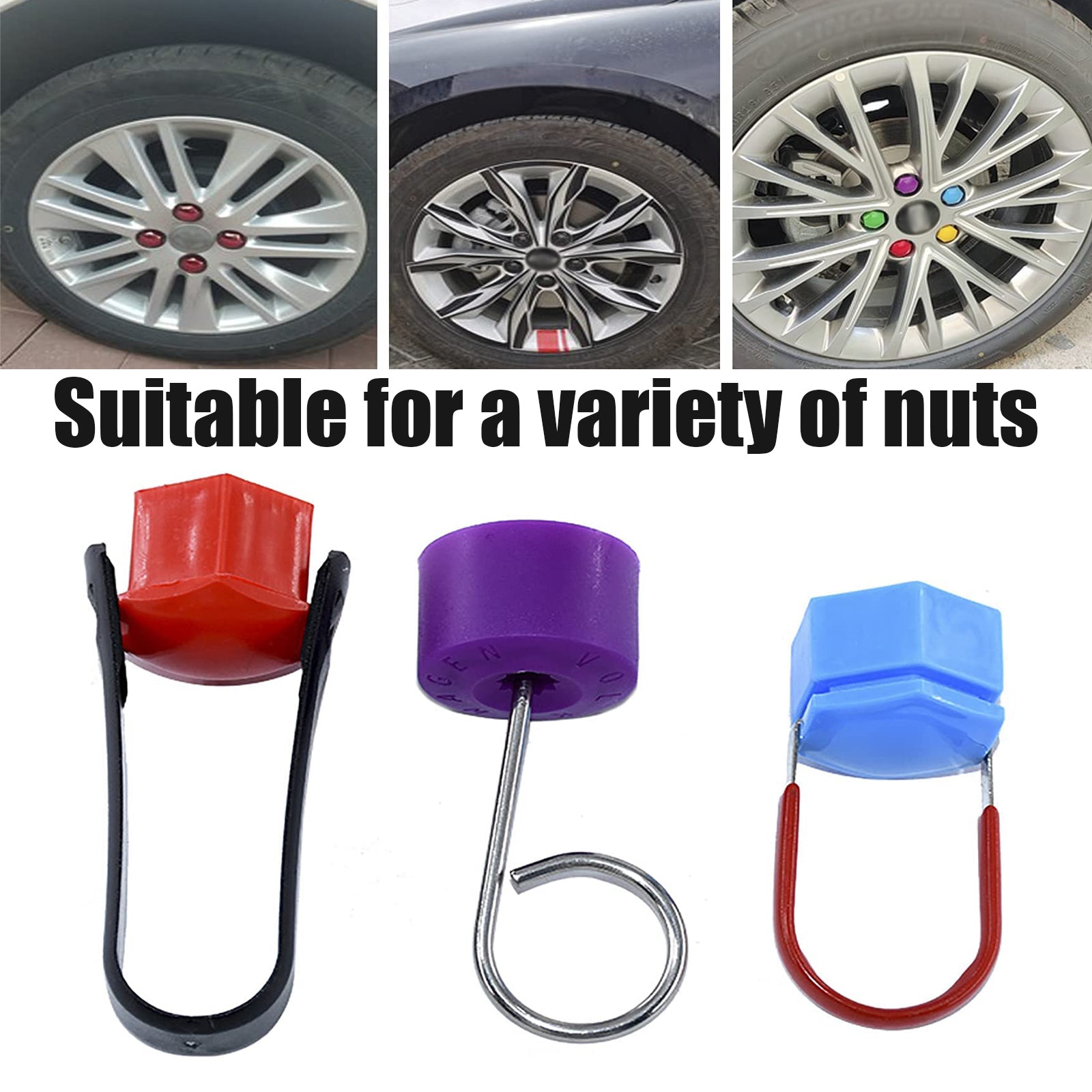 Wheel Bolt Nut Cap Removal Tool Kit - 16
