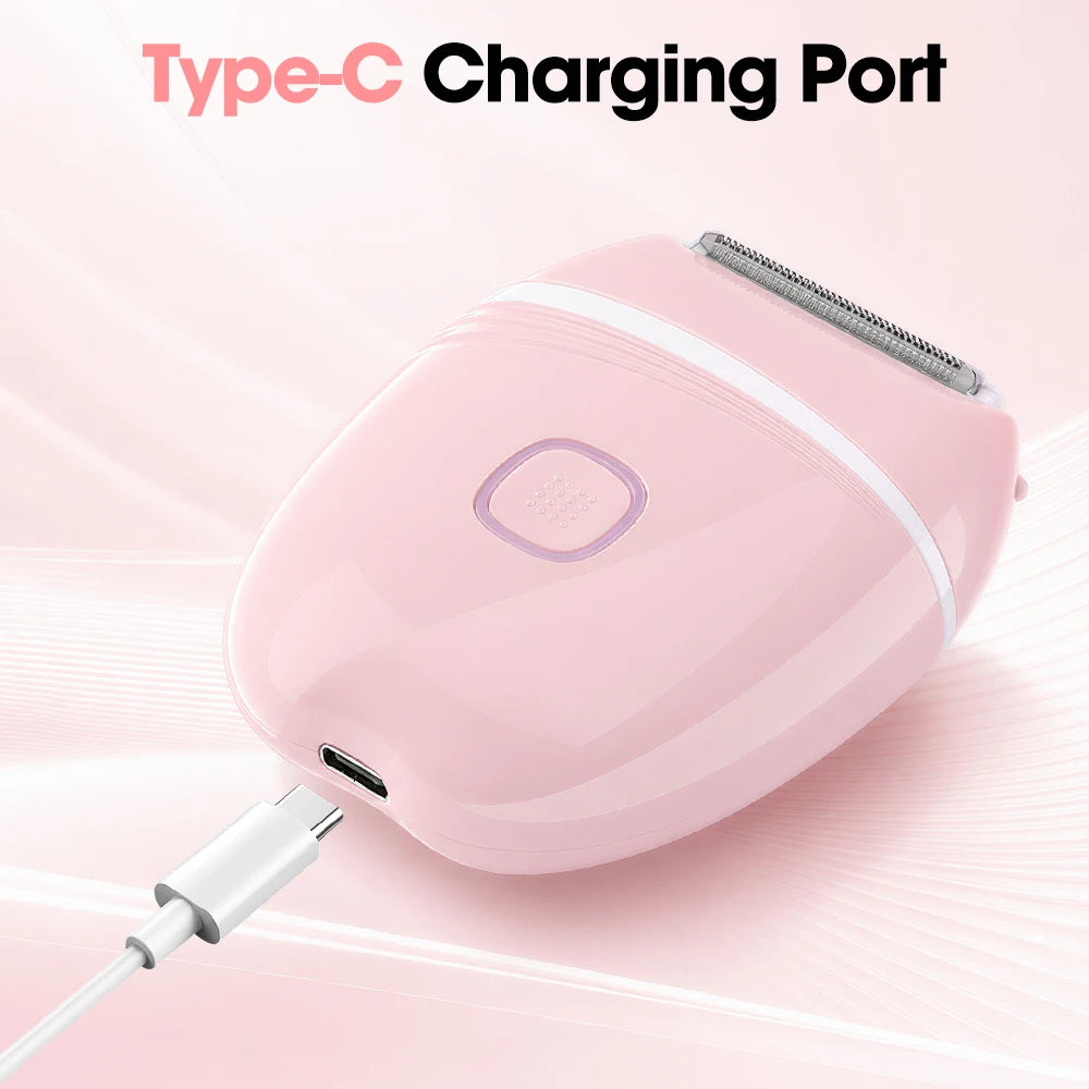 Electric Foil Shaver for Women - Cordless Portable Hair Remover
