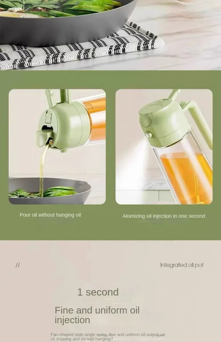 2-in-1 Dual Function Oil Spray and Pour Dispenser - 8