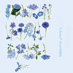 40-Piece Floral Sticker Set for Scrapbooking and Journaling