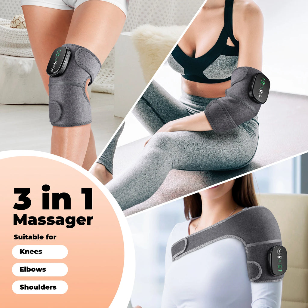 Heated Vibration Knee Massager for Joint Pain Relief