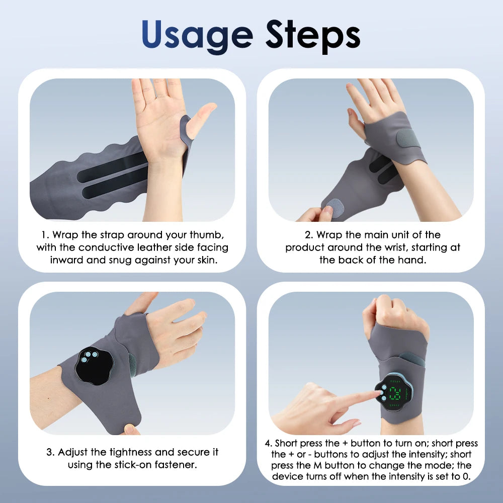 Electric Cordless Wrist Massager for Muscle Relief
