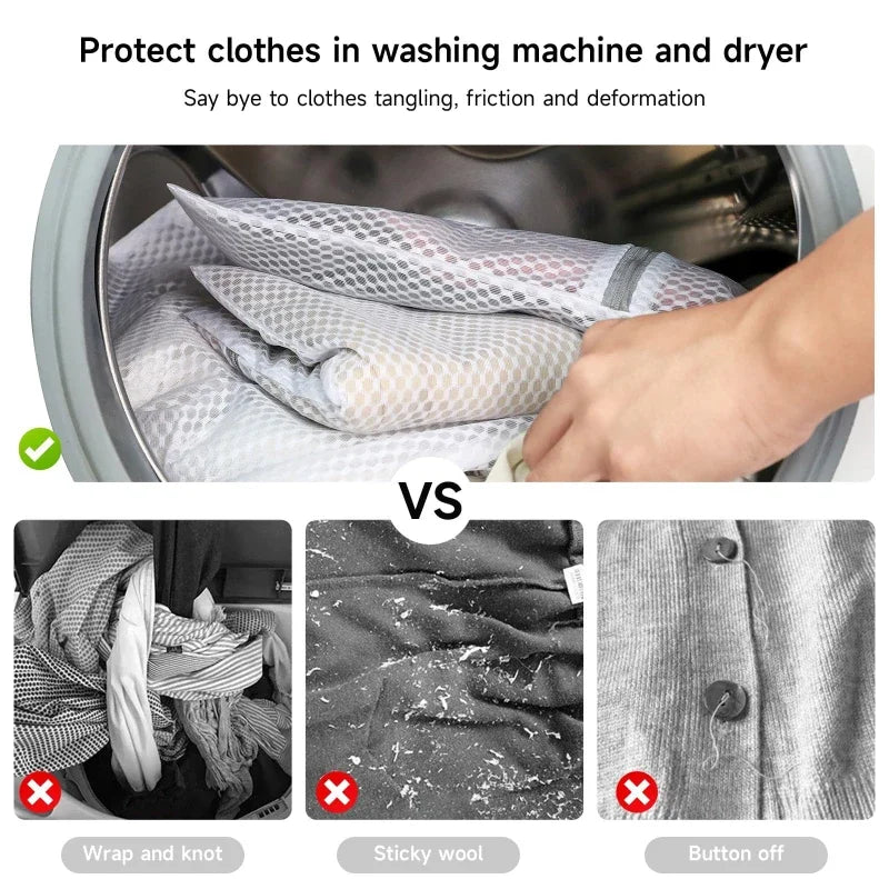 Honeycomb Mesh Laundry Wash Bags for Delicates - 5