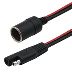 SAE to Female Cigarette Lighter Socket Adapter for Vehicles