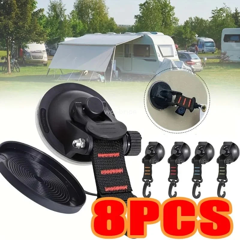 Heavy-Duty Suction Cup Anchors for Camping and Car Awnings - 1