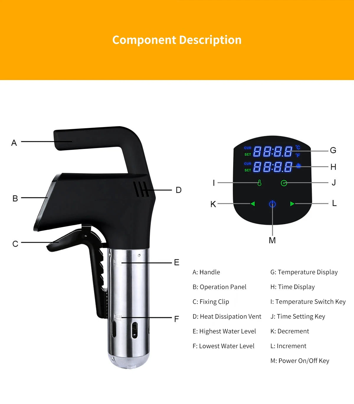 Digital Sous Vide Immersion Cooker for Precision Cooking - 12