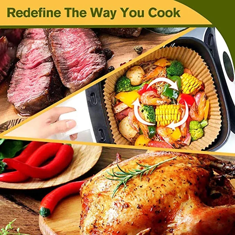 Disposable Air Fryer Parchment Paper Liners - 11