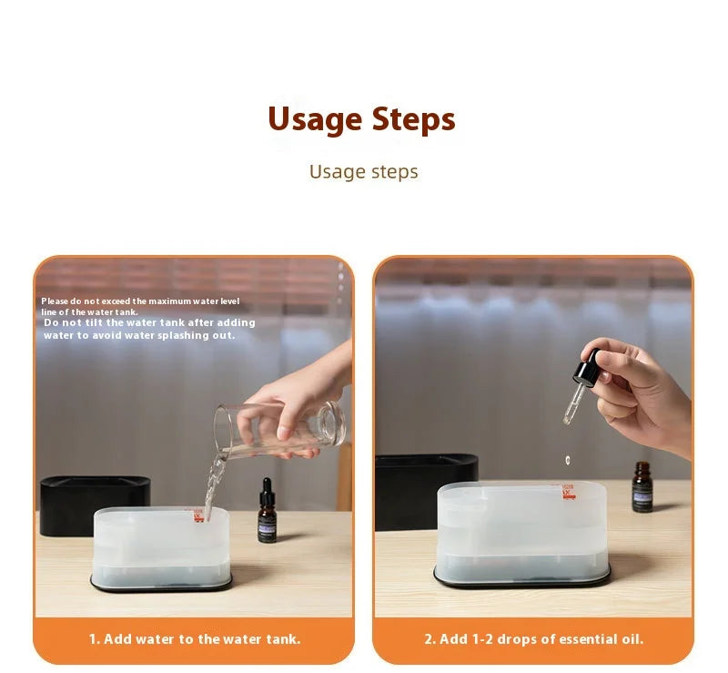 Flame Effect Aromatherapy Essential Oil Humidifier