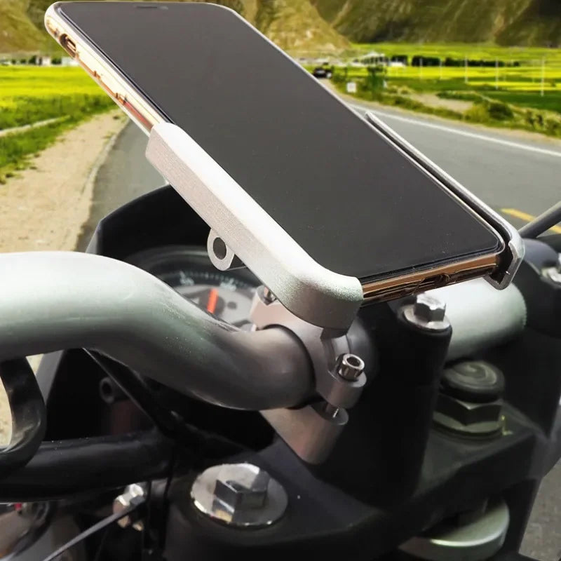 Adjustable Aluminum Motorcycle and Bike Phone Holder - 3