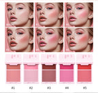 2-in-1 Cream and Powder Blush Palette for Radiant Glow