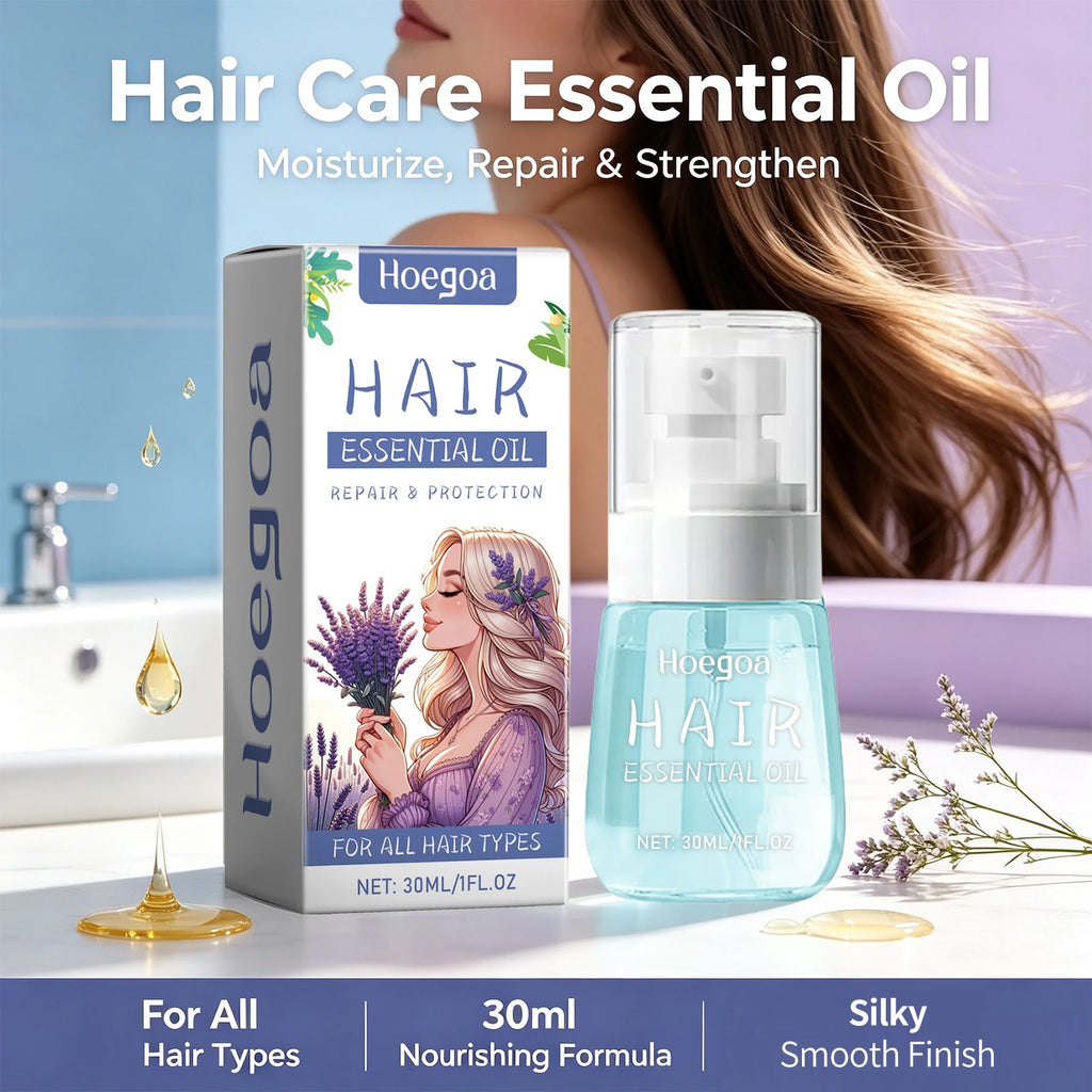 Lavender Hair Essential Oil for Repair and Anti-Frizz