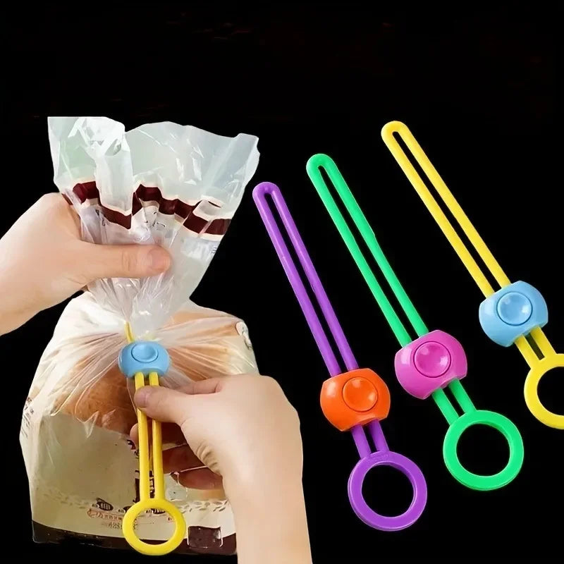 Reusable Elastic Food Bag Sealing Clips - 1