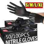 Black Disposable Nitrile Gloves for Cleaning and Household Use
