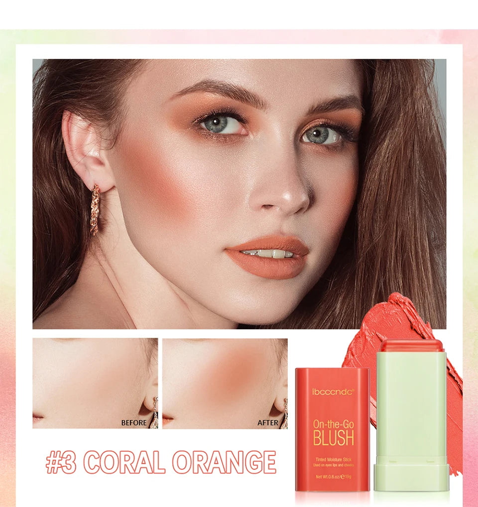 Cream Blush Stick for Lips and Cheeks - 12