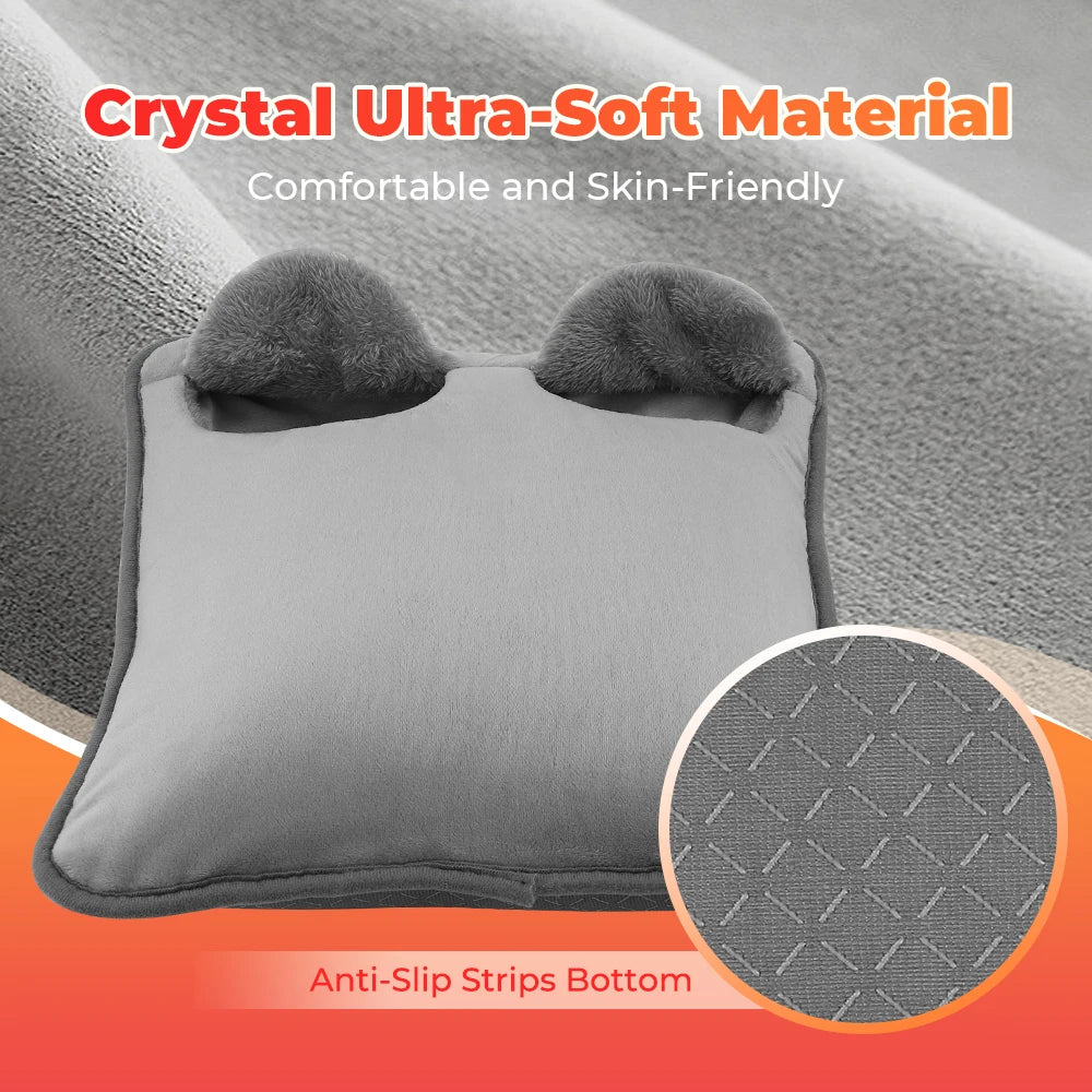 USB Heated Foot Warmer with Adjustable Temperature and Timer - 10