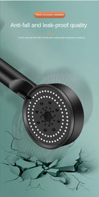 5-Mode High-Pressure Rainfall Handheld Shower Head