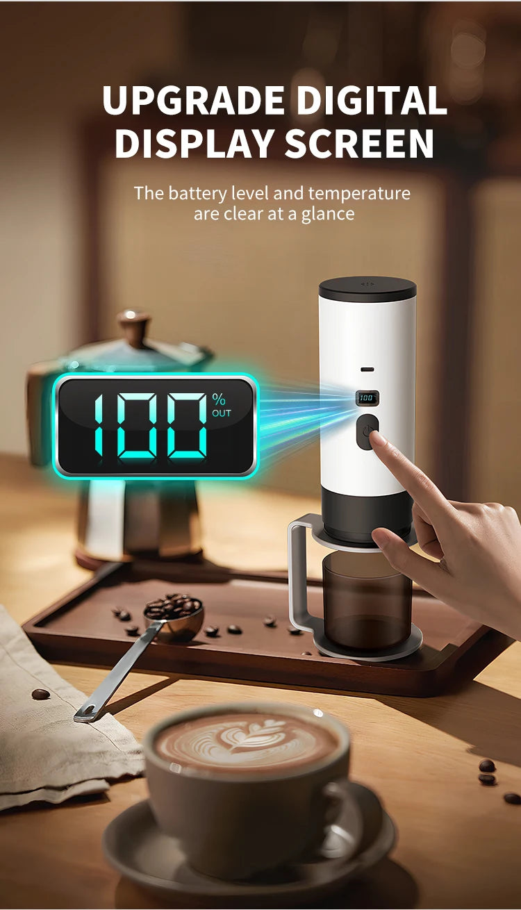 Portable Wireless Electric Coffee Maker for Camping and Travel