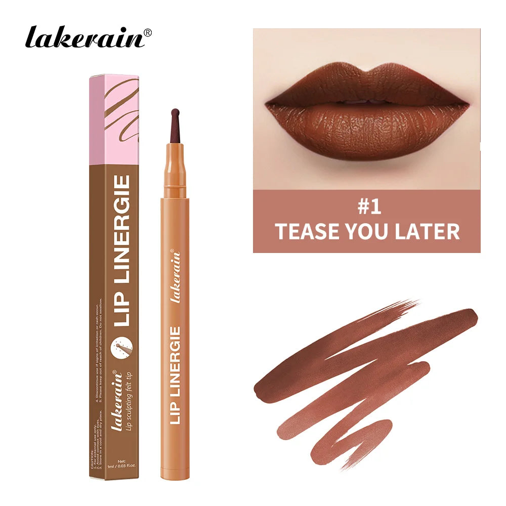 Waterproof Ballpoint Felt Tip Lip Liner Stain