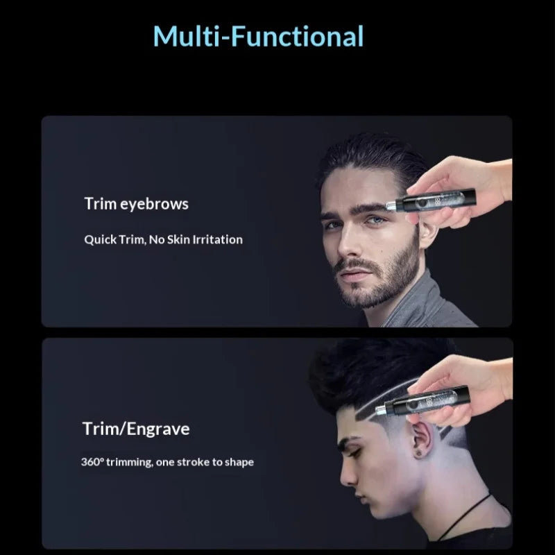 Electric Rechargeable Nose and Ear Hair Trimmer - 3