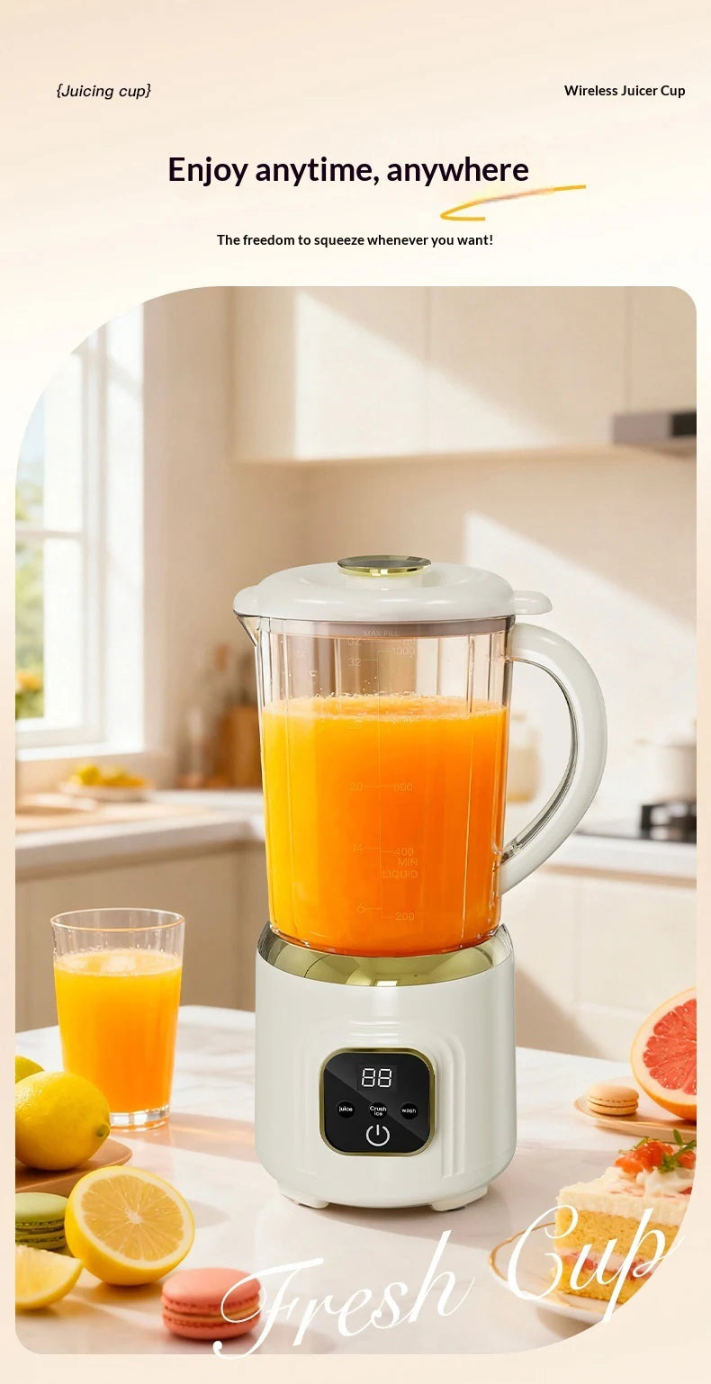 Portable Wireless Electric Fruit and Ice Blender