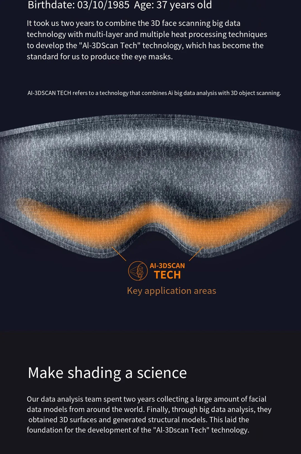 3D Ergonomic Light-Blocking Sleep Mask