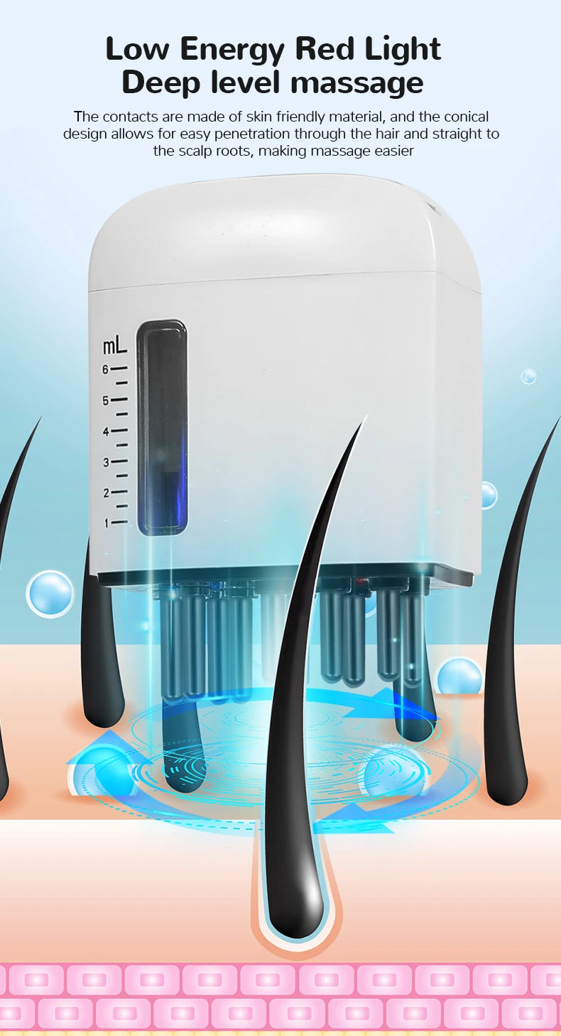Electric Scalp Massager and Hair Oil Applicator