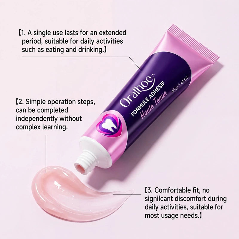 Denture Adhesive Cushion and Stabilizing Pad