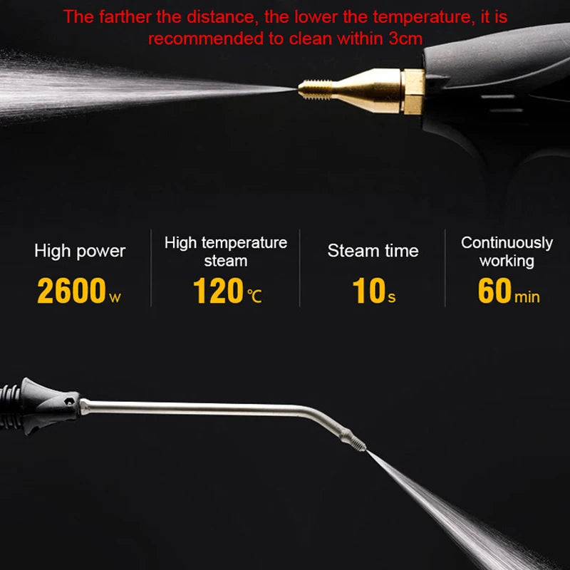 High-Pressure Portable Steam Cleaner for Home and Car