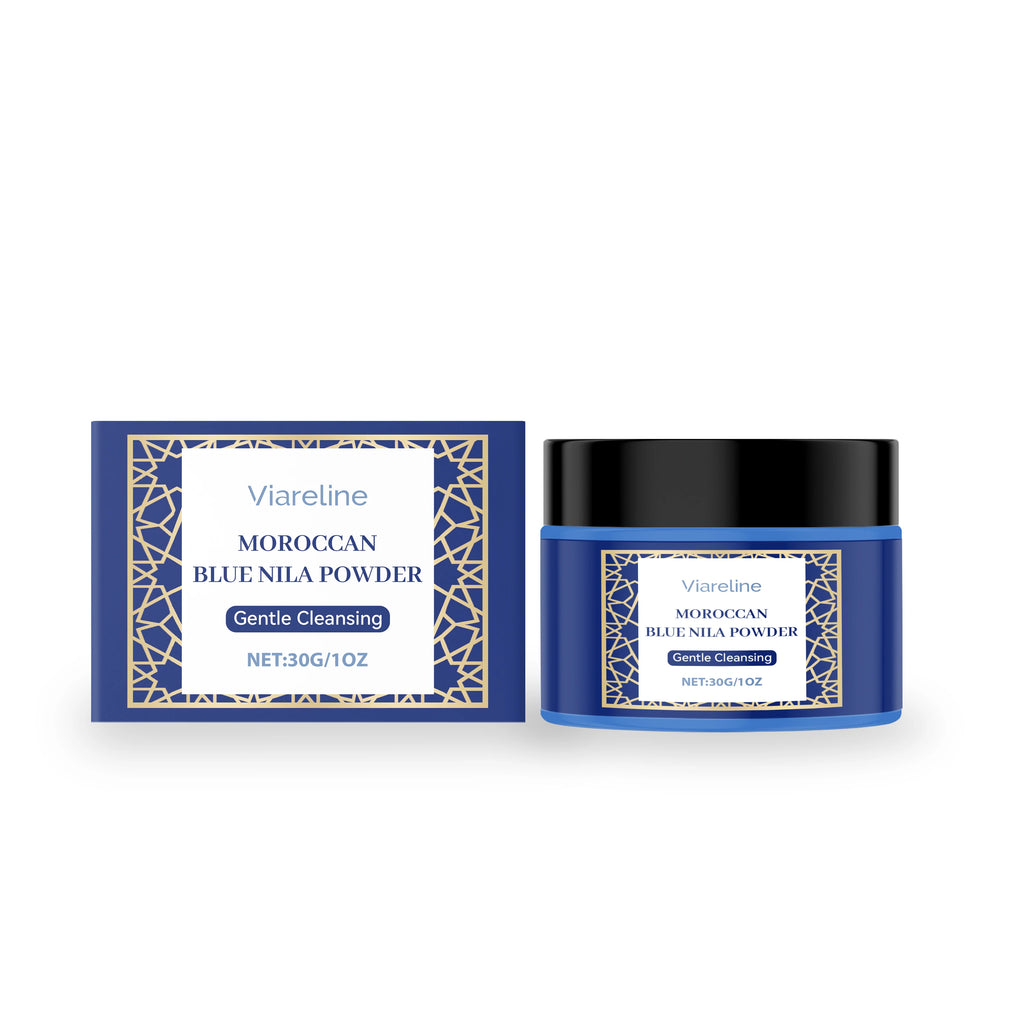 Moroccan Blue Nila Face Mask Powder for Brightening and Exfoliation