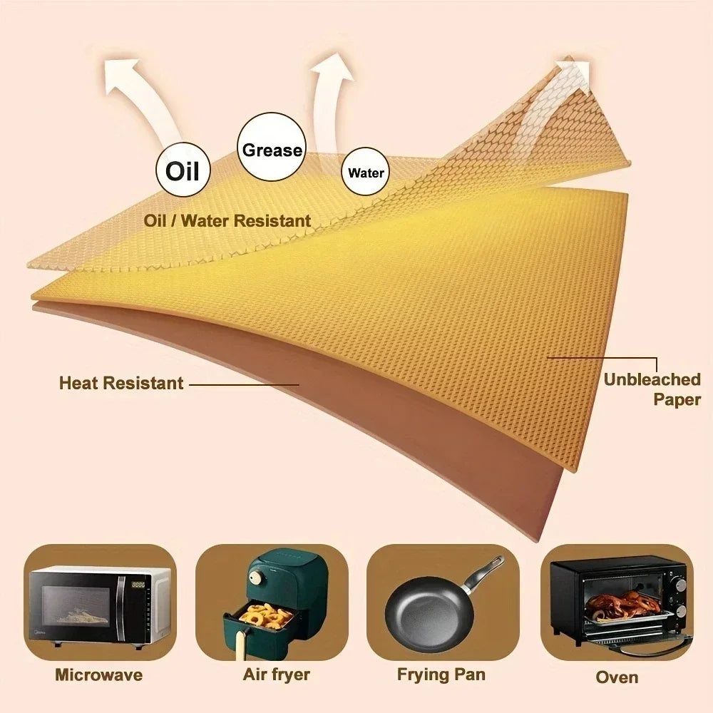 Non-Stick Disposable Air Fryer Parchment Paper Liners