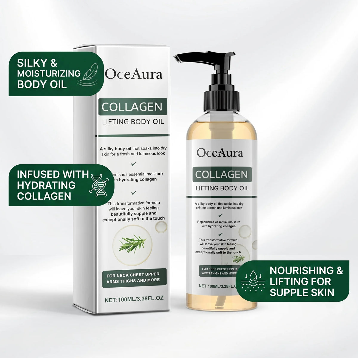 Collagen Body Firming and Tightening Massage Oil