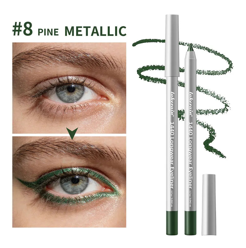 Waterproof Long-Lasting Smudge-Proof Eyeliner Pencil - 12