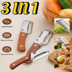 3-in-1 Multifunction Vegetable Peeler and Kitchen Tool